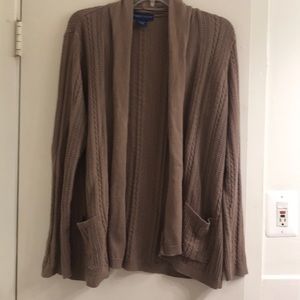 Cozy brown cardigan